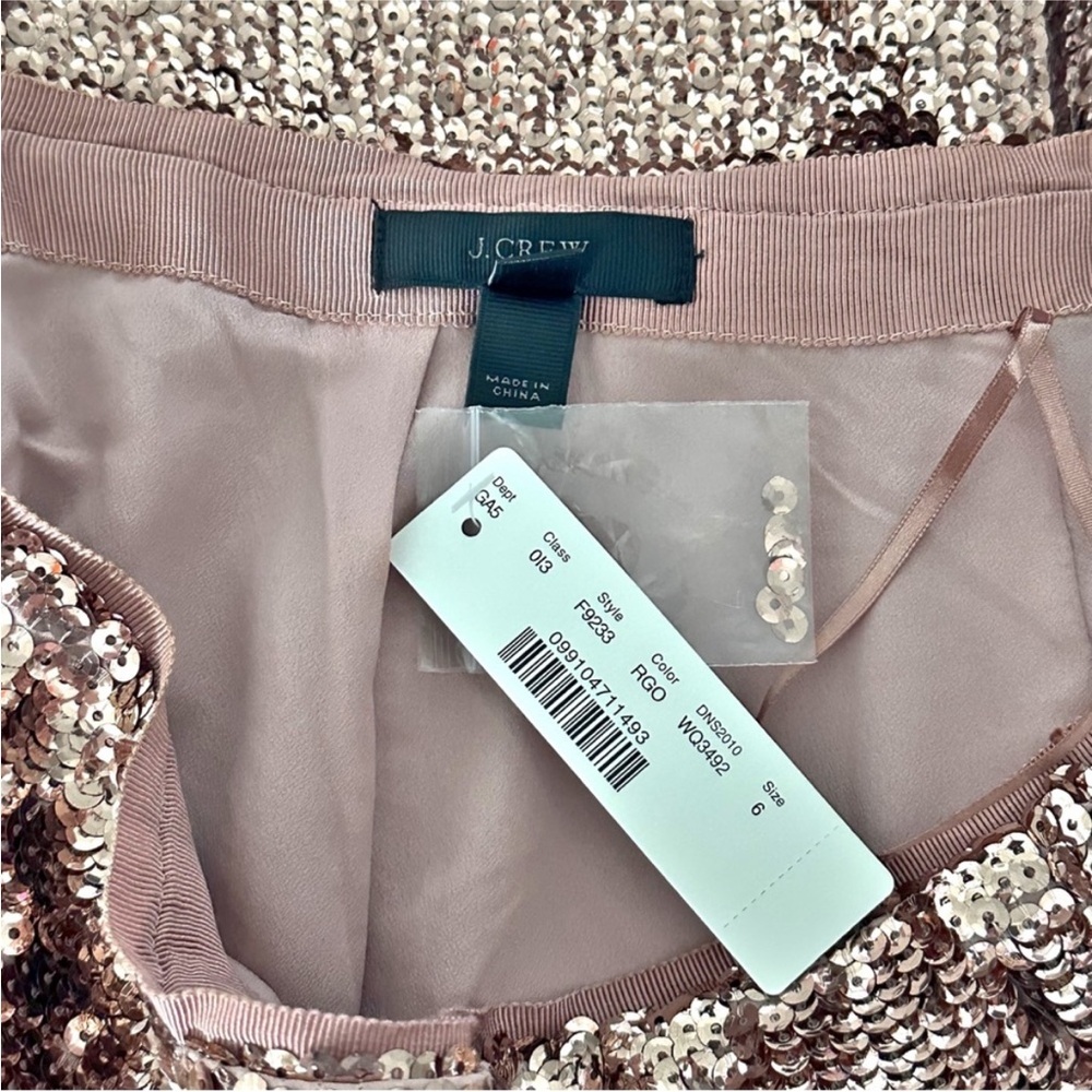 J. Crew Gold Sequin Pencil Skirt - Picture 7 of 10